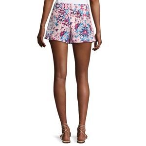 Y2K Parker Silk Vibrant Floral Print Shorts VHTF